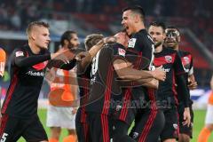 2. Bundesliga - Fußball - FC Ingolstadt 04 - SV Darmstadt 98 - 3:0 - Tor Elfmeter Jubel Stefan Kutschke (20, FCI) Christian Träsch (28, FCI) Max Christiansen (5, FCI) Alfredo Morales (6, FCI)