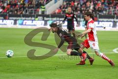 2. Bundesliga - Fußball - FC Ingolstadt 04 - Fortuna Düsseldorf - Christian Träsch (28, FCI) Benito Raman (9 Fortuna)