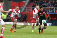 2. Bundesliga - Fußball - FC Ingolstadt 04 - Fortuna Düsseldorf - rechts Darío Lezcano (11, FCI)