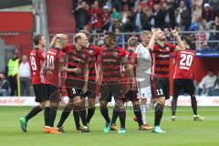 2. Bundesliga - Fußball - FC Ingolstadt 04 - 1. FC Nürnberg - Tor 1:0 Jubel Robert Leipertz (13, FCI) Marvin Matip (34, FCI) Sonny Kittel (10, FCI) Christian Träsch (28, FCI) Tobias Levels (3, FCI)