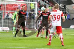 2. BL - Saison 2017/2018 - FC Ingolstadt 04 - Fortuna Düsseldorf - Stefan Kutschke (#20 FCI) - Alfredo Morales (#6 FCI) - Foto: Meyer Jürgen