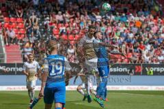 2. BL - Saison 2017/2018 - FC Ingolstadt 04 - Holstein Kiel - Stefan Kutschke (#20 FCI) beim Kopfball - Foto: Meyer Jürgen