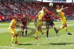 2. BL - Saison 2017/2018 - FC Ingolstadt 04 - 1. FC Union Berlin - Robert Leipertz (#13 FCI) beim Kopfball - Foto: Meyer Jürgen