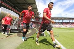 2. Bundesliga - Fußball - FC Ingolstadt 04 - 1. FC Union Berlin - 0:1 - Warm up Darío Lezcano (11, FCI) Antonio Colak (7, FCI)