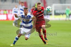 2. BL - Saison 2017/2018 - FC Ingolstadt 04 - MSV Duisburg - Max Christiansen (#5 FCI) - Kevin Wolze (#17 Duisburg) - Foto: Meyer Jürgen