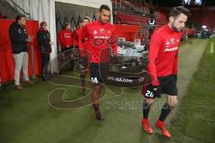 2. BL - Saison 2017/2018 - FC Ingolstadt 04 - Eintracht Braunschweig - Marvin Matip (#34 FCI) beim einlaufen zum aufwärmen - Foto: Meyer Jürgen