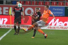 2. BL - Saison 2017/2018 - FC Ingolstadt 04 - SV Darmstadt 98 - Thomas Pledl (#30 FCI) - Großkreutz Kevin (#19 Darmstadt) - Foto: Meyer Jürgen