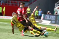 2. BL - Saison 2017/2018 - FC Ingolstadt 04 - 1. FC Union Berlin - Stefan Kutschke (#20 FCI) - Torrejon Marc gelb Berlin #15 - Foto: Meyer Jürgen