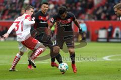 2. Bundesliga - Fußball - FC Ingolstadt 04 - Fortuna Düsseldorf - Marcel Sobottka, Darío Lezcano (11, FCI) mitte Alfredo Morales (6, FCI)