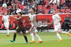 2. Bundesliga - Fußball - FC Ingolstadt 04 - 1. FC Nürnberg - Almog Cohen (8, FCI) Eduard Löwen (38 FCN) Ondřej Petrák (31 FCN)