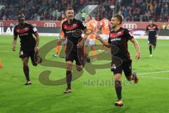 2. Bundesliga - Fußball - FC Ingolstadt 04 - SV Darmstadt 98 - Tor 3:0 durch Thomas Pledl (30, FCI) mit Hauke Wahl (25, FCI) Marvin Matip (34, FCI)