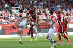 2. Bundesliga - Fußball - FC Ingolstadt 04 - SSV Jahn Regensburg - Asger Sörensen (4 Jahn) Darío Lezcano (11, FCI) Sebastian Nachreiner (28 Jahn) Sonny Kittel (10, FCI)