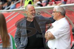 2. Bundesliga - Fußball - FC Ingolstadt 04 - SSV Jahn Regensburg - Vorsitzender des Vorstandes Peter Jackwerth (FCI) im Gespräch mit Wendelin Göbel
