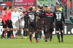 2. Bundesliga - Fußball - FC Ingolstadt 04 - SpVgg Greuther Fürth - Spiel ist aus 3:0 Sieg Thomas Pledl (30, FCI) Patrick Ebert (7, FCI) Sonny Kittel (10, FCI) Alfredo Morales (6, FCI)