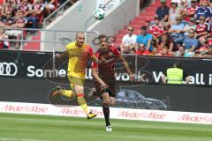 2. Bundesliga - Fußball - FC Ingolstadt 04 - 1. FC Union Berlin - 0:1 - rechts Stefan Kutschke (20, FCI) links Leistner Toni (Union 37)