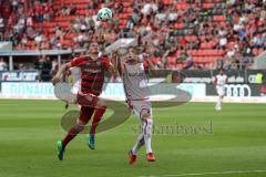 2. Bundesliga - Fußball - FC Ingolstadt 04 - 1. FC Kaiserslautern - Stefan Kutschke (20, FCI) Vucur Stipe (29 Kaiserslautern)