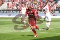 2. Bundesliga - Fußball - FC Ingolstadt 04 - SSV Jahn Regensburg - Tor Jubel Ausgleich 1:1 Sonny Kittel (10, FCI)