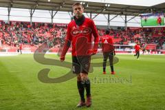 2. BL - Saison 2017/2018 - FC Ingolstadt 04 - Fortuna Düsseldorf - Stefan Lex (#14 FCI) verlässt das Spielfeld nach dem warm machen - Foto: Meyer Jürgen