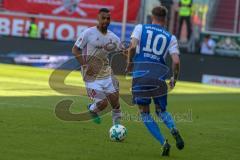 2. BL - Saison 2017/2018 - FC Ingolstadt 04 - Holstein Kiel - Marvin Matip (#34 FCI) - Duksch Marvin blau #10 Kiel - Foto: Meyer Jürgen