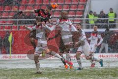 2. BL - Saison 2017/2018 - FC Ingolstadt 04 - FC St. Pauli - Stefan Kutschke (#20 FCI) beim Kopfball - Foto: Meyer Jürgen