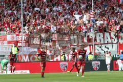 2. Bundesliga - Fußball - FC Ingolstadt 04 - SSV Jahn Regensburg - Siegtreffer für Regensburg 2:4 Tor, Torwart Martin Hansen (35, FCI) Romain Brégerie (18, FCI) Tobias Schröck (21, FCI) Marvin Matip (34, FCI) Stefan Kutschke (20, FCI)