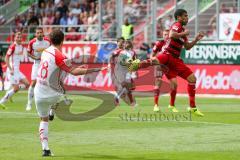 2. BL - Saison 2017/2018 - FC Ingolstadt 04 - SSV Jahn Regensburg - Paulo Otavio (#4 FCI) - Sebastian Nachreiner(#28 Regenburg) - Foto: Meyer Jürgen