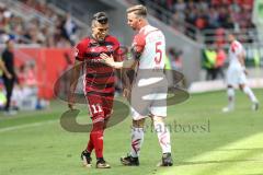 2. Bundesliga - Fußball - FC Ingolstadt 04 - SSV Jahn Regensburg - Darío Lezcano (11, FCI) Benedikt Gimber (5 Jahn)