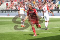 2. Bundesliga - Fußball - FC Ingolstadt 04 - SSV Jahn Regensburg - Tor Jubel Ausgleich 1:1 Sonny Kittel (10, FCI)