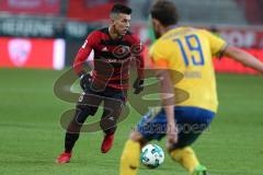 2. BL - Saison 2017/2018 - FC Ingolstadt 04 - Eintracht Braunschweig - Alfredo Morales (#6 FCI) - Ken Reichel (#19 Braunschweig) - Foto: Meyer Jürgen