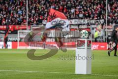 2. Bundesliga - Fußball - FC Ingolstadt 04 - Fortuna Düsseldorf - Fußball Ball Fans Fankurve Fahnen Jubel Spielbeginn