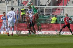 2. BL - Saison 2017/2018 - FC Ingolstadt 04 - Arminia Bielefeld - Orjan Nyland (#1 Torwart FCI) Moritz Hartmann (#9 FCI) - Foto: Meyer Jürgen