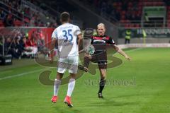 2. Bundesliga - Fußball - FC Ingolstadt 04 - 1. FC Heidenheim - Tobias Levels (3, FCI) Kevin Lankford (35 HDH)