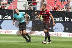 2. Bundesliga - Fußball - FC Ingolstadt 04 - 1. FC Union Berlin - 0:1 - Stefan Kutschke (20, FCI) beschwert sich beim Schiedsrichter