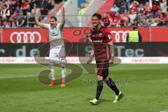 2. Bundesliga - Fußball - FC Ingolstadt 04 - 1. FC Nürnberg - Stefan Kutschke (20, FCI) schimpft zum Schiedsrichter