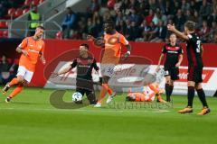 2. BL - Saison 2017/2018 - FC Ingolstadt 04 - SV Darmstadt 98 - Alfredo Morales (#6 FCI) wird gefoult - Kamavuaka Wilson (#36 Darmstadt) - Foto: Meyer Jürgen