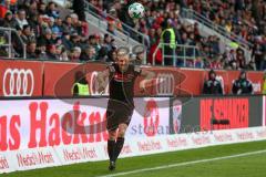 2. BL - Saison 2017/2018 - FC Ingolstadt 04 - Fortuna Düsseldorf - Tobias Levels (#3 FCI) beim Einwurf - Foto: Meyer Jürgen