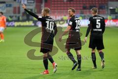 2. Bundesliga - Fußball - FC Ingolstadt 04 - SV Darmstadt 98 - Tor Jubel Sonny Kittel (10, FCI) 2:0 Marcel Gaus (19, FCI) Hauke Wahl (25, FCI) Max Christiansen (5, FCI)