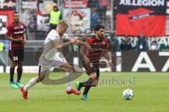 2. Bundesliga - Fußball - FC Ingolstadt 04 - 1. FC Nürnberg - Hanno Behrens (18 FCN) Almog Cohen (8, FCI)