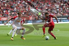 2. Bundesliga - Fußball - FC Ingolstadt 04 - SSV Jahn Regensburg - Asger Sörensen (4 Jahn) Paulo Otavio (4, FCI)