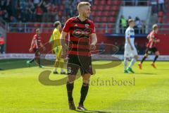 2. BL - Saison 2017/2018 - FC Ingolstadt 04 - Arminia Bielefeld - Robert Leipertz (#13 FCI) mit dem 2:1 Führungstreffer jubel - Foto: Meyer Jürgen