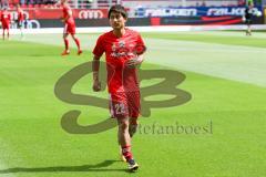 2. BL - Saison 2017/2018 - FC Ingolstadt 04 - SSV Jahn Regensburg - Takahiro Sekine (#22 FCI) beim warm machen - Foto: Meyer Jürgen