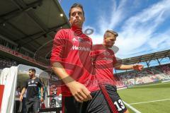 2. Bundesliga - Fußball - FC Ingolstadt 04 - 1. FC Union Berlin - 0:1 - Warm up Stefan Lex (14, FCI) Robert Leipertz (13, FCI)