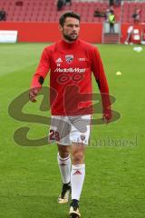 2. BL - Saison 2017/2018 - FC Ingolstadt 04 - FC Erzgebirge Aue - Christian Träsch (#28 FCI) vor dem Spiel - Foto: Meyer Jürgen