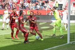 2. Bundesliga - Fußball - FC Ingolstadt 04 - SSV Jahn Regensburg - Marvin Matip (34, FCI) köpft zum Tor, 2:1 Jubel, Philipp Pentke (1 Torwart Jahn) keine Chance