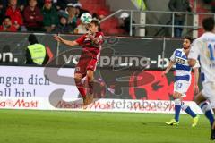 2. BL - Saison 2017/2018 - FC Ingolstadt 04 - MSV Duisburg - Thomas Pledl (#30 FCI) beim Kopfball - Foto: Meyer Jürgen