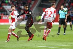 2. Bundesliga - Fußball - FC Ingolstadt 04 - Fortuna Düsseldorf - Marcel SobottkaAlfredo Morales (6, FCI) Kopfball Robin Bormuth (32 Fortuna)