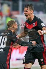 2. BL - Saison 2017/2018 - FC Ingolstadt 04 - SV Darmstadt 98 - Sonny Kittel (#10 FCI) schiesst den 2:0 Führungstreffer - jubel - Stefan Kutschke (#20 FCI)  - Foto: Meyer Jürgen