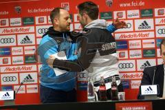 2. Bundesliga - FC Ingolstadt 04 - Eintracht Braunschweig - nach der Pressekonferenz Cheftrainer Torsten Lieberknecht (Braunschweig) und Cheftrainer Stefan Leitl (FCI)