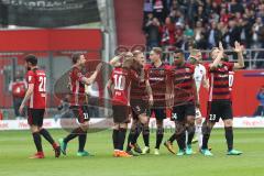 2. Bundesliga - Fußball - FC Ingolstadt 04 - 1. FC Nürnberg - Tor 1:0 Jubel Robert Leipertz (13, FCI) Marvin Matip (34, FCI) Sonny Kittel (10, FCI) Christian Träsch (28, FCI)