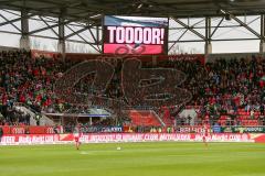 2. BL - Saison 2017/2018 - FC Ingolstadt 04 - Fortuna Düsseldorf - TV Leinwand - Tor - Foto: Meyer Jürgen